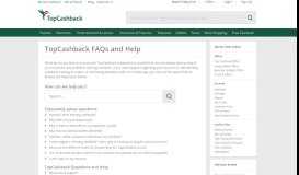 
							         Contact - CashBack Help and Contact Pages - TopCashBack Help								  
							    
