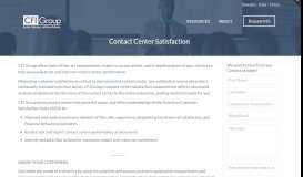 
							         Contact Center Satisfaction | CFI Group								  
							    