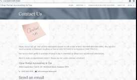 
							         Contact - Clear Portal Accounting & Tax								  
							    