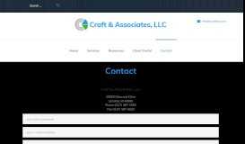 
							         Contact – Craft & Associates, LLC								  
							    