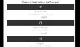 
							         Contact Customer Care - Adobe Help Center								  
							    