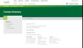 
							         Contact Directory - PTCL								  
							    