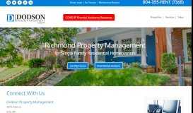 
							         Contact - Dodson Property Management								  
							    