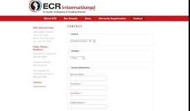 
							         Contact | ECR International								  
							    
