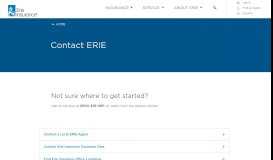 
							         Contact ERIE | Erie Insurance								  
							    