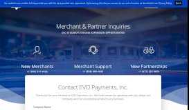 
							         Contact EVO Payments | EVO Payments, Inc.								  
							    