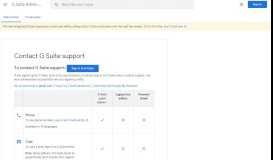 
							         Contact G Suite support - G Suite Admin Help - Google Help								  
							    