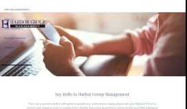 
							         Contact - Harbor Group Management								  
							    
