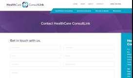 
							         Contact | HealthCare ConsultLink								  
							    