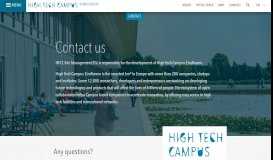 
							         Contact - High Tech Campus Eindhoven								  
							    