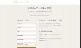 
							         Contact Hollander Solutions | Hollander Solutions								  
							    