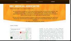 
							         Contact - HRC Medical Associates								  
							    