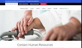 
							         Contact Human Resources - Hurley Medical Center								  
							    