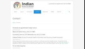 
							         Contact | Indian Health Board of Minneapolis, Inc.Indian Health Board ...								  
							    