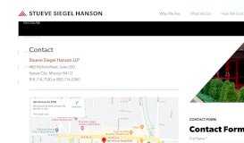 
							         Contact Info & Locations - Stueve . Siegel . Hanson LLP								  
							    
