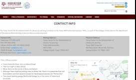
							         Contact Info - TCALL - Texas A&M University								  
							    