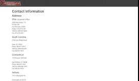 
							         Contact Information - Cheeseman Transport								  
							    