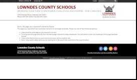 
							         Contact Information - Lowndes County Schools								  
							    
