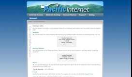 
							         Contact Information - Pacific Internet								  
							    