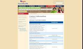 
							         Contact Information - Providers - AmeriHealth								  
							    