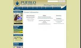 
							         Contact Information - Pueblo City Schools Internet								  
							    