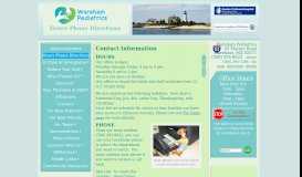 
							         Contact Information | Wareham Pediatrics | Serving Massachusetts ...								  
							    