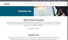 
							         Contact | Itron								  
							    