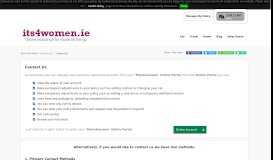 
							         Contact - Its4Women.ie								  
							    