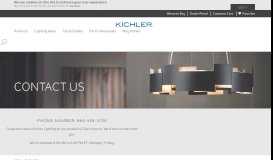 
							         Contact Kichler | Kichler Lighting								  
							    