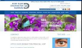 
							         Contact - Koby Karp Doctors Eye Institute								  
							    