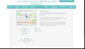 
							         Contact - La Loma Internal Medicine								  
							    