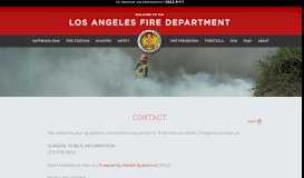 
							         Contact LAFD - Contact | Los Angeles Fire Department								  
							    