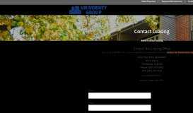 
							         Contact Leasing - The University Group								  
							    