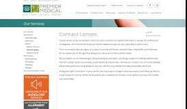 
							         Contact Lenses | Premier Medical Group								  
							    