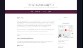 
							         Contact – Lifetime Medical Care PLLC								  
							    