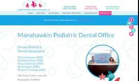 
							         Contact Manahawkin - Ocean Pediatric Dental Associates								  
							    