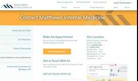 
							         Contact | Matthews Internal Medicine | Internist | Family Medicine ...								  
							    
