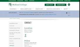
							         Contact - Midland College								  
							    