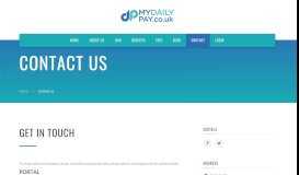 
							         Contact - MyDailyPay.co.uk | payroll solution								  
							    