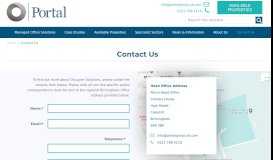 
							         Contact Our Team - Portal Managed Offices UK - Portal Group UK								  
							    