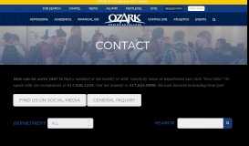 
							         Contact - Ozark Christian College								  
							    