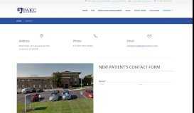 
							         Contact | PAKC - Psychiatry Associates of Kansas City								  
							    