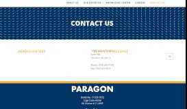 
							         Contact – Paragon Systems								  
							    