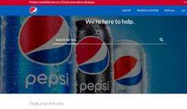 
							         Contact Pepsi - PepsiCo								  
							    