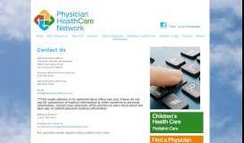 
							         Contact - Physician HealthCare Network in St. Clair County Michigan								  
							    