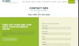 
							         Contact | Quality Business Solutions Outsourced HR/Payroll								  
							    