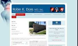 
							         Contact - Robin K Dore MD, Inc.								  
							    