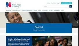 
							         Contact | Royal College of Nursing								  
							    