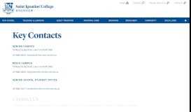 
							         Contact - Saint Ignatius' College Riverview								  
							    