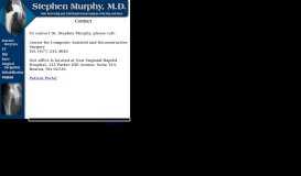 
							         Contact - Stephen Murphy, MD								  
							    